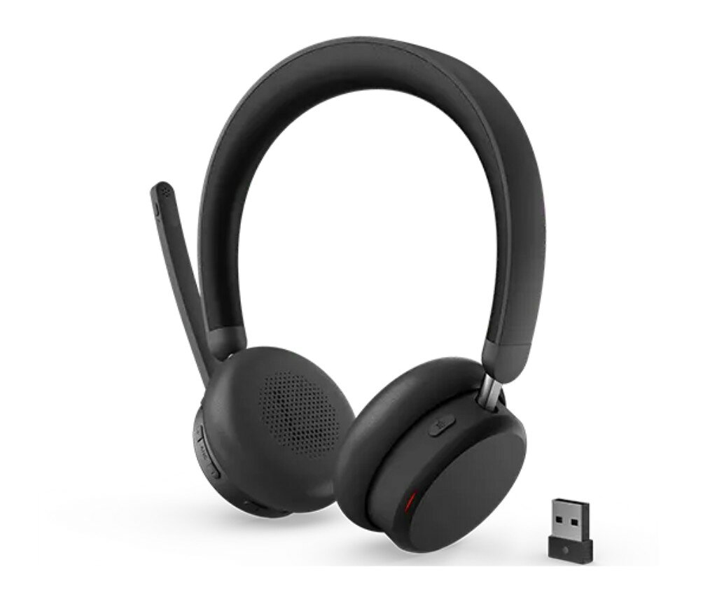 【新品/取寄品/代引不可】Lenovo Dual-Mode ワイヤレス アクティブノイズキャンセリング ヘッドセット 6550(USB Type-A レシーバー同梱) 4XD1S19777