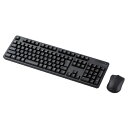 【新品/取寄品】無線キーボード/メンブレン式/フルサイズ/マウス付/ブラック TK-FDM106MBK