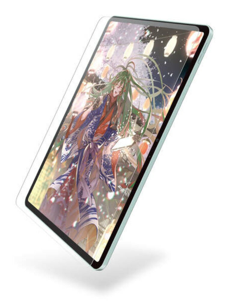 【新品/取寄品/代引不可】13インチiPad Air(M2)ガラスフィルム/紙心地/反射防止/ケント紙タイプ/ガイドフレーム付 TB-A24XFLGAPLL
