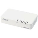 【新品/取寄品】Giga対応スイッチングHub/5ポート/磁石付き/プラスチック筐体/電源内蔵モデル/ホワイト EHC-G05PN4-JW(2)