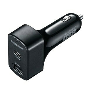 【新品/取寄品/代引不可】USB Power Delivery対応カーチャージャー(2ポート・57W) CAR-CHR77PD