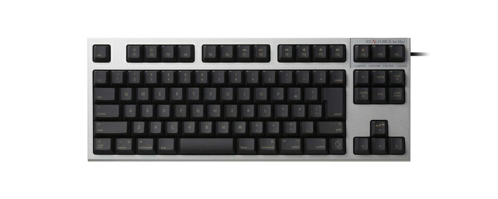 【新品/取寄品】REALFORCE TKL SA for Mac 日本語配列テンキーレス ブラック レーザー印字 ALL30g 静音APC R2TLSA-JP3M-BK