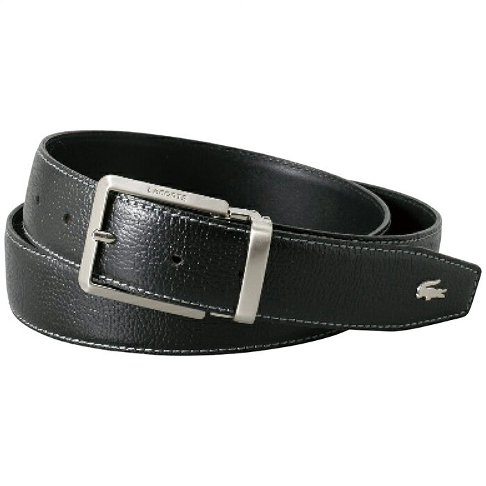 【新品/取寄品/代引不可】【カタログ商品】プレリー ラコステ ベルト(ピン式) ブラック