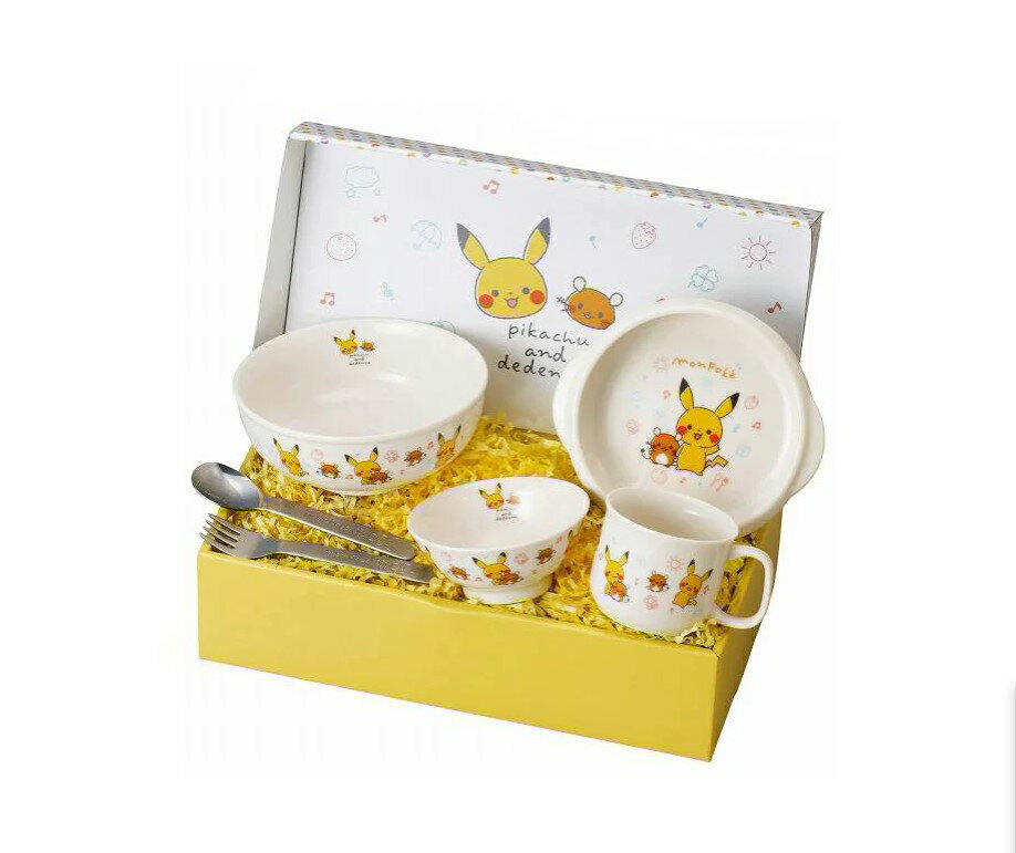 【タイムセール】【新品/在庫あり】金正陶器 モンポケ食器ギフトセット (050740)　子供食器セット ポケットモンスターのサムネイル