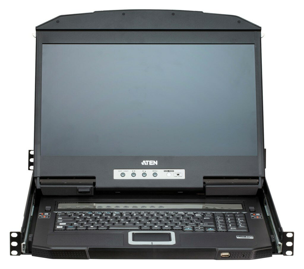 4ポートUSB HDMIマルチビューワイドスクリーンLCD KVMドロワー ショートレール属 CL3884NWJJS/ATEN