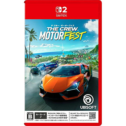 配送区分：SSサイズ[10月08日発売予約][ニンテンドースイッチ2ソフト] ザ クルー モーターフェス 【予約商品の注意事項】 【代引決済でのご予約は承れません。ご予約後でも確認が出来ましたらキャンセルとさせていただきます】 ※こちらの商品は人気商品のためお一人様(1配送先)2個までになります。 (同一住所、アウトレットプラザ各店舗合わせての制限数です) (お届け先が異なっていても同一注文と判断させていただく場合がございます) (複数注文が確認できた場合は「いたずら注文防止」の為に全ての予約をキャンセルさせていただく場合がございます） ※東京都からの出荷となりますが、お届け先地域、配送方法、決済日時により発売日に届かない場合がございます。 ※商品は発売日の前日に入荷予定となりますが、極稀にメーカーや運送会社都合により当店への入荷が遅れる場合がございます。 （メーカー様により発売月の設定しか無い場合は入荷次第の出荷となります。） ※発売日の異なる商品を同時にご注文頂いた場合は発売日の遅い商品が入荷次第の同時発送となります。 （個別発送をご希望の場合は別々にご注文下さい） ※お客様のご都合による注文のキャンセルは、いかなる場合もお受けする事が出来ません。 ご予約の際は十分にご検討をいただき、ご注文をお願いします。 (お客様都合によるキャンセルをされた場合は、今後のご予約・ご注文はお断りをする事が御座います。) ※受け取り拒否履歴のあるお客様のご予約は受付できない場合がございます。 （ご予約後でもキャンセルさせていただく場合がございます。） UBISOFT / ユービーアイソフト ■タイトル: ザ クルー：モーターフェス ■発売日:2026年10月8日(木) ■対応機種:Nintendo Switch2 (ニンテンドースイッチ2) 専用 ■仕様:キーカード ■ジャンル:レース ■プレイ人数: ■CERO: B 12才以上 Motorfestへようこそ、究極のオープンワールドドライビングを体験せよ。ハワイ諸島のオアフ島、マウイ島、カウアイ島を探索。 ストリートレースやオフロード、ドリフトなど、30種類以上のテーマ別キャンペーンでカーカルチャーを満喫し、数百台の名車をコレクションしよう。 ■活気あふれるハワイのオープンワールドを走り回れ オアフ島、マウイ島、カウアイ島を舞台に、ハイスピードのストリートレースに挑んだり、火山の斜面でオフロードのスキルを試したり、コースに出てカーブの走りを極めてみよう。 ■カーカルチャーをあらゆる角度から堪能 PLAYLISTに挑戦し、テーマ別のキャンペーンに飛び込み、カーカルチャーの世界を駆け巡れ。アメリカンマッスル、日本発のストリートレース、そして伝説の名車たち… そのすべてを体感せよ！ ■伝説的なマシンを集めよう あらゆるドライビングチャレンジを制覇し、伝説的なマシンのコレクションを充実させよう。Custom Showモードでマシンをカスタマイズして自分のスタイルを見せつけろ。 【ご注意】 ※本作のパッケージ版は「キーカード」です。 はじめてゲームをプレイする際に、インターネットを通じてソフト本編のデータをダウンロードすることで遊ぶことができます。 2回目以降はインターネット接続環境がなくてもゲームを開始できますが、通常のパッケージ版と同様、キーカードを本体に差し込んでおく必要があります。　 ※インターネット接続環境・52GB以上の空き容量（更新データなどで追加の空き容量が必要になる場合があります）をご用意ください。 ※詳細はニンテンドーホームページをご確認ください。