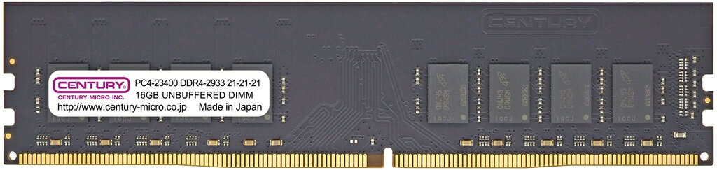 【新品/取寄品/代引不可】DT用 PC4-23400 DDR4-2933 288p UDIMM 1.2v 16GB 2R CB16G-D4U2933