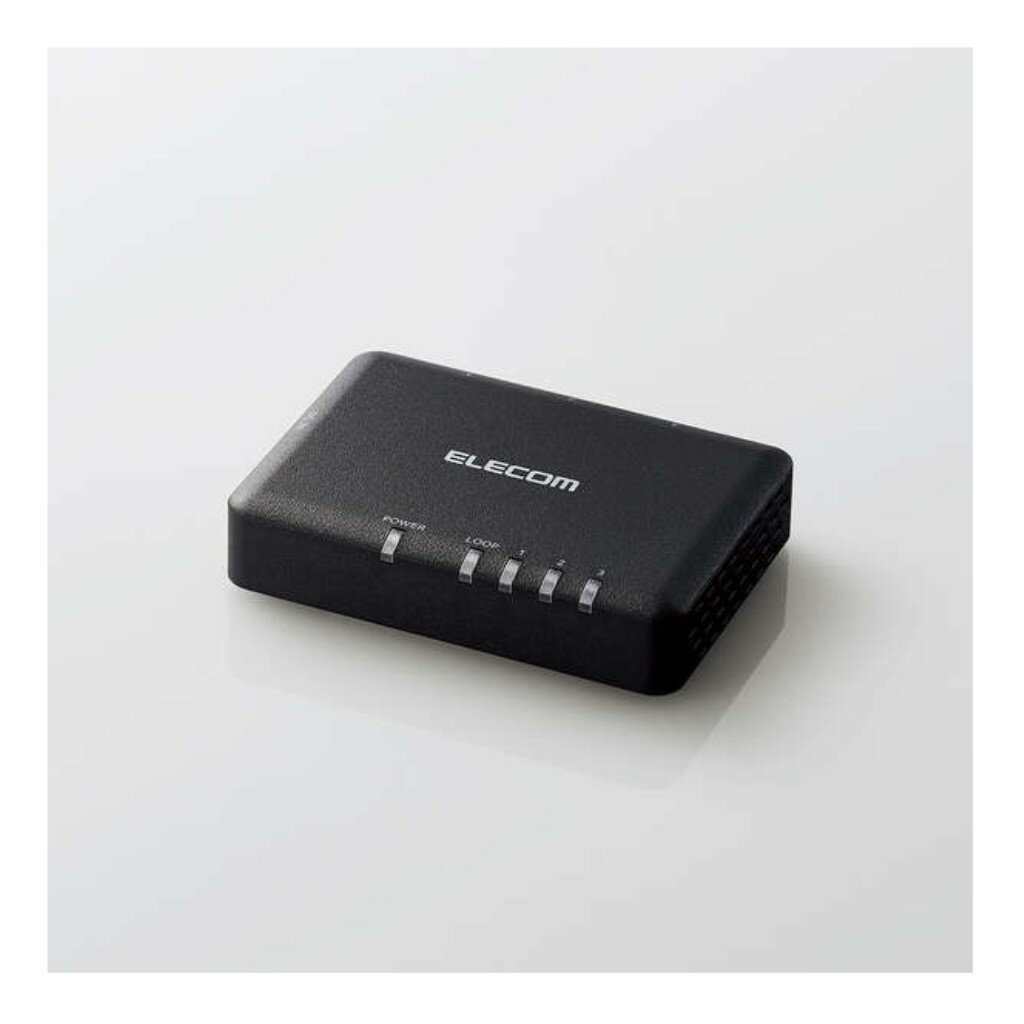【新品/取寄品/代引不可】Giga対応スイッチングハブ/3ポート/プラスチック筐体/小型/ブラック EHC-G03PA2-SB