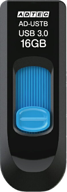 【新品/取寄品/代引不可】USB3.0 スライド式フラッシュメモリ 16GB AD-USTB16G-U3
