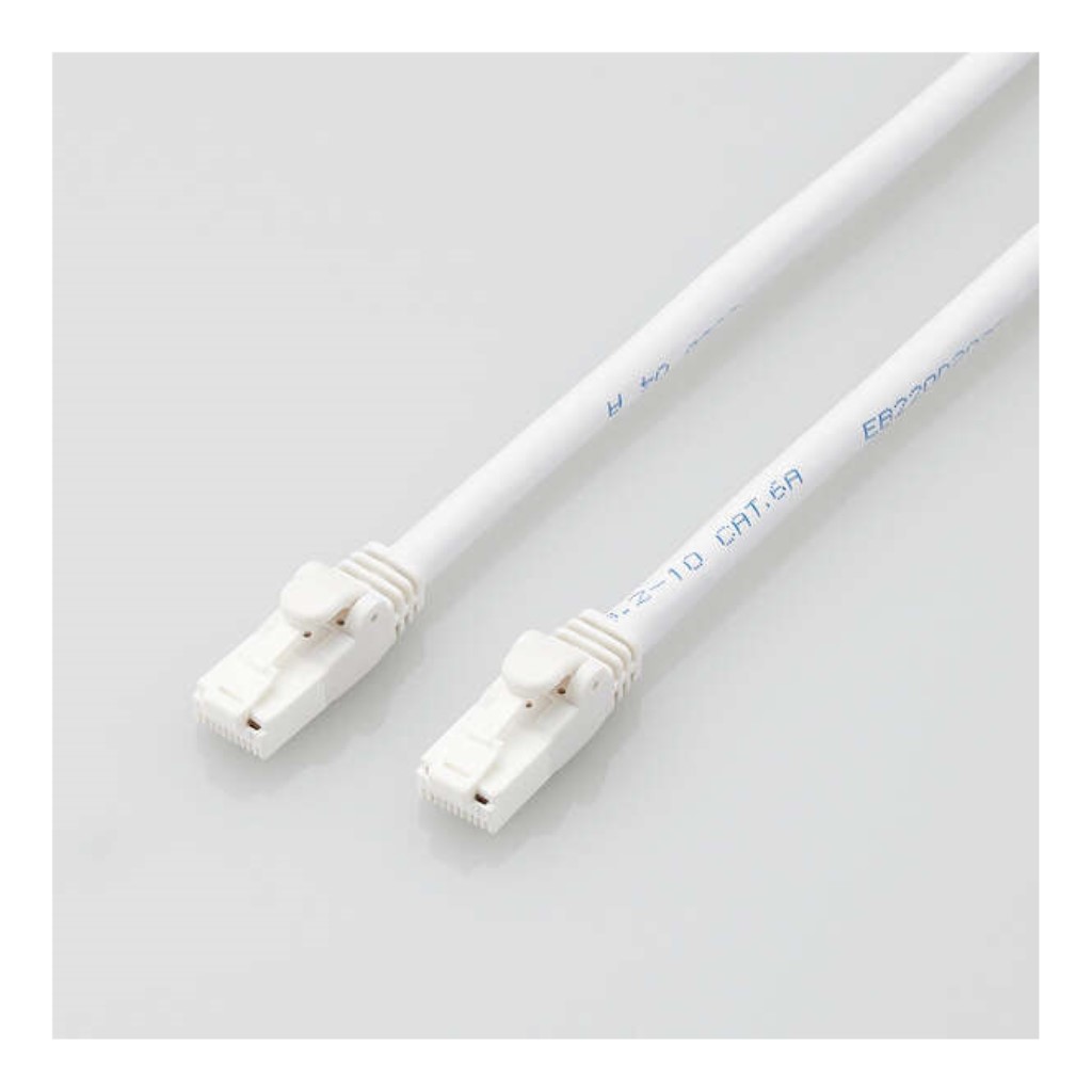 【新品/取寄品/代引不可】LANケーブル/CAT6A対応/EU RoHS指令準拠/爪折れ防止/簡易パッケージ仕様/3m/ヨリ線/ホワイト LD-GPAT/WH3/RS