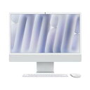 Apple iMac 24インチ Retina 4.5Kディスプレイモデル MD3H4J/A シルバー Nano-textureガラス M4チップ 10コアGPU 256GBSSD 16GBメモリ アップル アイマック(2)