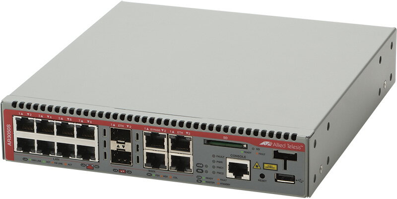 【新品/取寄品/代引不可】AT-AR3050S-Z5 [WAN:10/100/1000BASE-Tx2(コンボ)、SFPスロットx2(コンボ)、バイパスポートx2、LAN:10/100/1000BASE-Tx8、USBポートx1、SDカードスロットx1