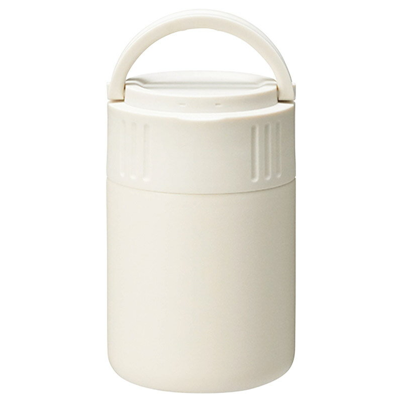 【新品/取寄品】【特選商品4】モグモグ キャリースープボトル 350ml(STスプーン付) ホワイト MM-35W