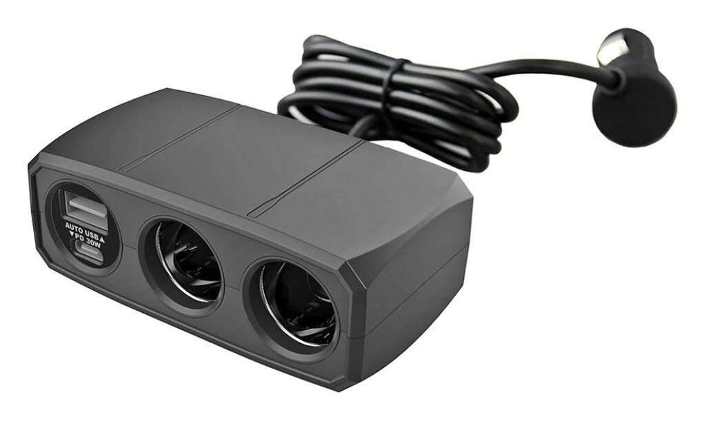 【新品/取寄品/代引不可】2連セパレートソケット PD30W/リバーシブルUSB自動判定 KX-247