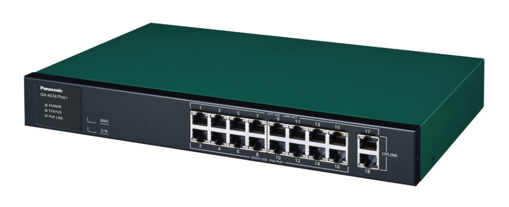 【新品/取寄品/代引不可】GA-AS16TPoE+ PN25168B3 [グリーン/ブラック]