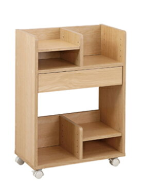 【新品/取寄品/代引不可】クロシオ シンプルランドセル収納ワゴン ナチュラル (品番:79865)