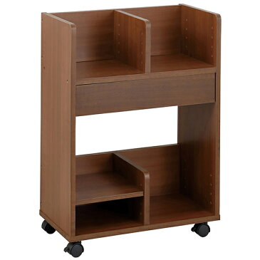 【新品/取寄品/代引不可】クロシオ シンプルランドセル収納ワゴン ブラウン (品番:36879)