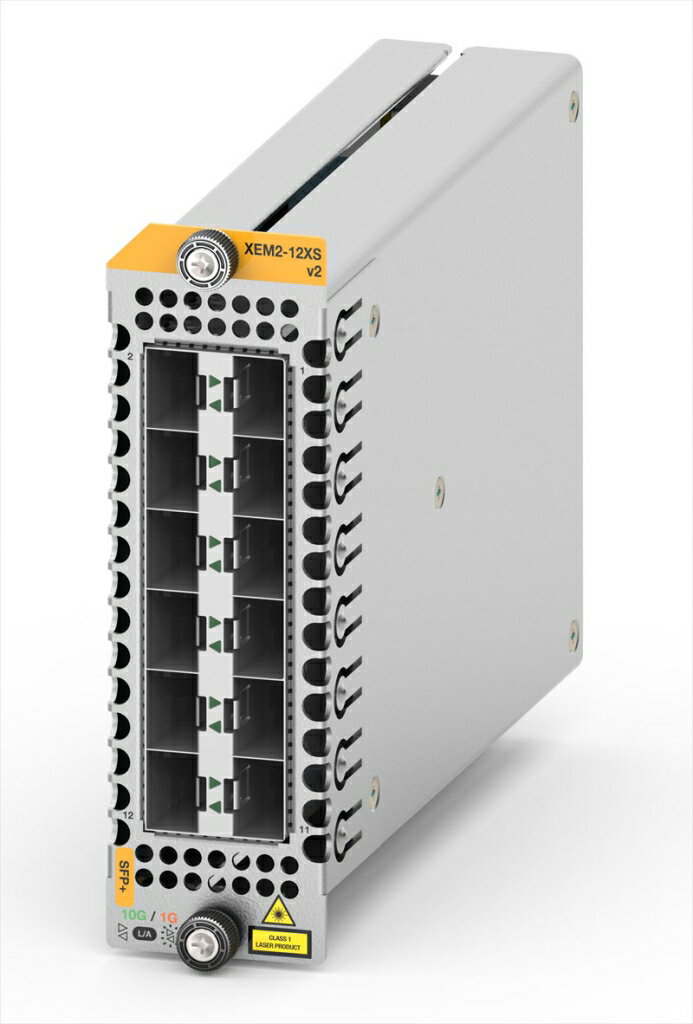 【新品/取寄品/代引不可】AT-XEM2-12XS v2-Z5[SFP/SFP+スロットx12(デリバリースタンダード保守5年付)]..