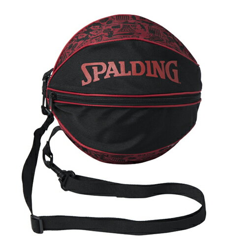 【新品/在庫あり】バスケットボールが1個収納可能な ボールバッグ グラフィティ レッド 49-001GR