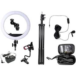 LPL ビューティー動画配信キット VLR-VS3500K LEDリングライト 無指向性ピンマイク ライトスタンド付 L27859