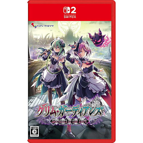 配送区分：SSサイズ[2027年01月28日発売予約][ニンテンドースイッチ2ソフト] グリムガーディアンズ サーヴァント オブ ザ ダーク 通常版 [BEE-P-AC6KA] *早期購入特典付 【予約商品の注意事項】 【代引決済でのご予約は承れません。ご予約後でも確認が出来ましたらキャンセルとさせていただきます】 ※こちらの商品は人気商品のためお一人様(1配送先)2個までになります。 (同一住所、アウトレットプラザ各店舗合わせての制限数です) (お届け先が異なっていても同一注文と判断させていただく場合がございます) (複数注文が確認できた場合は「いたずら注文防止」の為に全ての予約をキャンセルさせていただく場合がございます） ※東京都からの出荷となりますが、お届け先地域、配送方法、決済日時により発売日に届かない場合がございます。 ※商品は発売日の前日に入荷予定となりますが、極稀にメーカーや運送会社都合により当店への入荷が遅れる場合がございます。 （メーカー様により発売月の設定しか無い場合は入荷次第の出荷となります。） ※発売日の異なる商品を同時にご注文頂いた場合は発売日の遅い商品が入荷次第の同時発送となります。 （個別発送をご希望の場合は別々にご注文下さい） ※お客様のご都合による注文のキャンセルは、いかなる場合もお受けする事が出来ません。 ご予約の際は十分にご検討をいただき、ご注文をお願いします。 (お客様都合によるキャンセルをされた場合は、今後のご予約・ご注文はお断りをする事が御座います。) ※受け取り拒否履歴のあるお客様のご予約は受付できない場合がございます。 （ご予約後でもキャンセルさせていただく場合がございます。） インティ・クリエイツ ■タイトル: グリム・ガーディアンズ サーヴァント・オブ・ザ・ダーク 通常版 [BEE-P-AC6KA] ■発売日:2027年1月28日(木) ■対応機種:Nintendo Switch2 (ニンテンドースイッチ2) 専用 ■仕様:ゲームカード ■ジャンル:探索アクション ■プレイ人数: ■CERO: C 15才以上 魔城アクション、ここに再誕。——魔王様、復讐の時間です。 ■「グリム・ガーディアンズ サーヴァント・オブ・ザ・ダーク」とは 悪魔と戦う2D横スクロールアクションゲーム「グリム・ガーディアンズ」シリーズの最新作が、Nintendo Switch 2用に最適化され登場しました。 舞台はひとつの城から魔界全土へと拡張、ステージクリア型から探索型へと待望の進化を遂げた本作では、プレイヤーは性能の異なる二人のキャラクター「キリカ」「マーシャ」を使い分けながら、魔界を探索し武器を強化し、各地を統べるボス魔王たちとの戦いを繰り広げます。 すべてはお仕えする「魔王マクシム」——“魔王様”の復権のため。 敵も悪魔、味方も悪魔、さらには人間界から来た悪魔ハンターも戦いに加わり、ハチャメチャな冒険活劇を繰り広げます。 ※Nintendo Switch 2版の特長 Nintendo Switch? 2版ではフレームレートの向上、4Kテレビ出力への対応などの機能追加が行われます。 さらに、おすそわけ通信に対応しますので、本作を所持していないユーザーとでも2台のNIntendo Switch 2で協力プレイを楽しむことができます。 【ストーリー】 悪魔同士の争いが絶えない地——魔界。 中でも強大な力を持つ悪魔は『魔王』と呼ばれ、魔王同士は日夜、魔界をめぐる覇権争いを続けていた。 主人公である『キリカ』『マーシャ』がメイドとして仕える『魔王マクシム』はある日、敵対する魔王『ライゼノーグ』に居城を滅ぼされてしまう。 家臣たちも皆殺しにされる中、生き残ったキリカとマーシャ。そして辛くも生き残るも、その姿が大きく変わってしまった魔王マクシム。 三人の復讐と、復活をかけた物語が始まる！ ■セールスポイント1 広大な魔界を探索し魔王様と仲間を復活させよう！ 前作「グリム・ガーディアンズ デーモンパージ」で好評だったアクション性はそのままに、探索と収集のアソビをボリュームアップ！ ステージクリア型から探索型、つまり“メトロイドヴァニア”へと拡張されたマップの広さは前作の倍以上にも及びます。 魔界には隠された通路やギミックなどによる謎解き要素がちりばめられており、「魔王マクシム」——“魔王様”の骨を収集し、復活させる目的の障壁となっています。 主人公である「キリカ」「マーシャ」姉妹の状況や所持しているサブウェポンによって、異なるルート、攻略法を試行錯誤し、みごと目的を果たしましょう！ さらに、魂となって魔界に散らばった魔王様の家臣たちを探し出し、復活させることで、拠点となる魔王城のサポート機能を拡張、追加できます。 個性的な家臣悪魔たちとは、フルボイスでの会話劇が展開され、プレイの合間を彩ります。 ■セールスポイント2 姉妹を切り替える悪魔的アクション！ 新たな操作キャラクターは遠距離攻撃の得意な姉「キリカ」と、近接攻撃が得意な妹「マーシャ」の悪魔でメイドの姉妹！ 魔力を消費することで使用できるサブウェポンも姉妹で特徴が違うため、適切なタイミングで操作キャラクターを切り替え、互いの弱点をカバーしましょう。 もし悪魔たちとの闘いで姉妹のどちらかが力尽きたとしても、倒れた姉妹の元にたどり着くことで「姉妹レスキュー」によって復活させることが可能です。 また、本作はローカル環境での2人同時プレイ、おすそわけ通信での2人同時プレイ、及び、オンラインCOOPでの2人同時プレイにも対応しており、全世界の姉妹と探索アクションを楽しむこともできます！ ■セールスポイント3 充実した収集要素！ 宝箱や敵対する悪魔たちからは、消費アイテムやサブウェポン、さらにはパッシブ拡張アイテム「魔宝」がランダムでドロップします。 これらアイテムを入手することで、姉妹に特徴的な新たなアクションが可能となり、さらなる攻略と新たなルート探索要素が楽しめます。 また、サブウェポン同士を合成することでカスタムが可能となっており、不要になったアイテムも無駄にはなり得ません。 満足するまでアイテムを蒐集し、合成＆強化しましょう！ ■セールスポイント4 自分に合った“スタイル”でプレイ！ 前作に引き続き、3つの“スタイル”である「カジュアル」「ベテラン」「チャレンジャー」が用意されており、自分に合ったものを選んで遊ぶことができます。 “スタイル”はゲーム中に何度でも変更が可能であり、ストーリーなどの内容に差異は無くデメリットは存在しません。 その日の気分や遊びたい内容によって、最適な“スタイル”をチョイスしましょう！ ■早期購入特典 ・描き下ろしA4クリアファイル