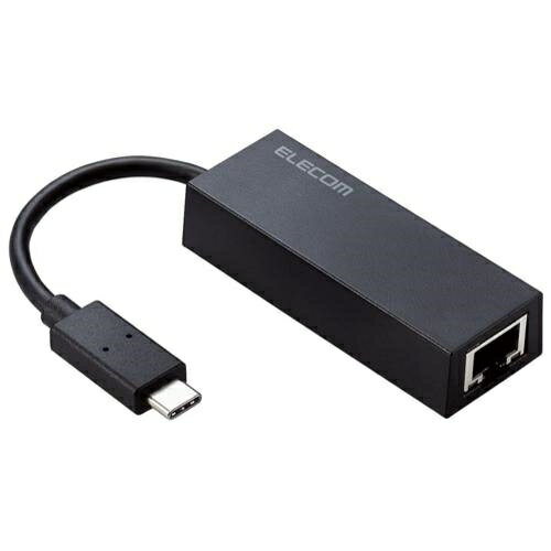 ELECOM 有線LANアダプター USB Type C 変換アダプタ LANポート ×1ポート 1000Mbps USB3.2 Gen1 ブラック EDCGUC3V2B