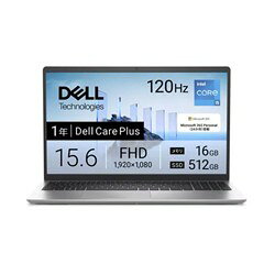 Dell 15 DC15250 ND65-GHM3S プラチナシルバー 15.6インチ Core i5 メモリ 16GB SSD 512GB Office H&B2024 Win11 Home デル ノートパソコン