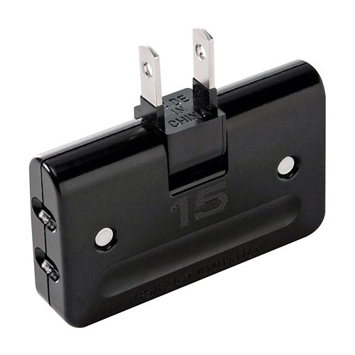 【新品/取寄品/代引不可】平トリプルタップ 2P・3個口 ブラック TAP-AC5BKN