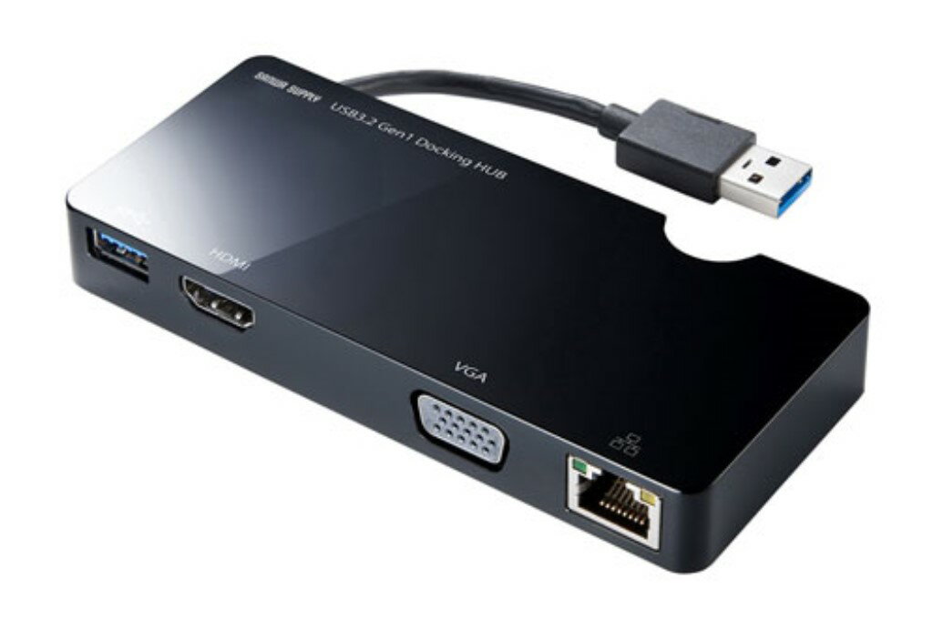 ڿ//ԲġUSB3.2 Gen1Х ɥå󥰥ơ USB-3H131BK