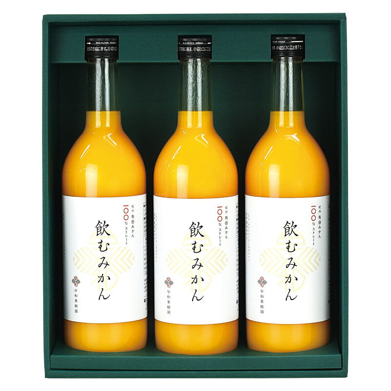 有田みかんジュース「飲むみかん」3本セット W3-B