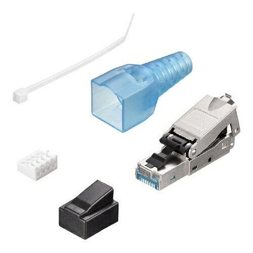 【新品/取寄品/代引不可】Cat6A用STPタイプLANコネクター(工具不要) BLAC6ASTPNT10