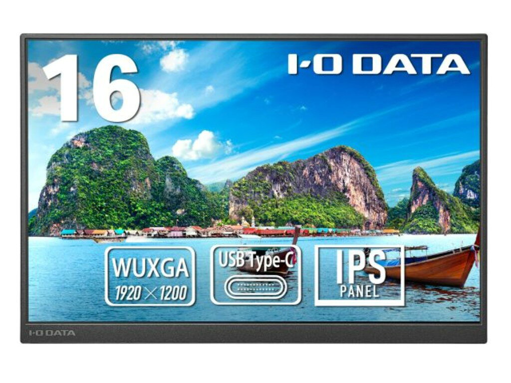 広色域&WUXGA(1920x1200)対応 16型モバイルディスプレイ LCD-YC163DX