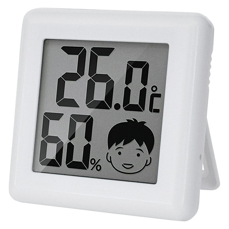 【新品/取寄品/代引不可】ドリテック デジタル温湿度計 ピッコラ ホワイト O-282WT 1コ入