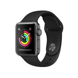 【新品/在庫あり】MTF02J/A アップルウォッチ 本体 Apple Watch Series 3 GPSモデル 38mm ブラックスポーツバンド