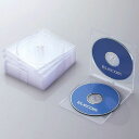 【新品/取寄品/代引不可】CD/DVDスリムプラケース/2枚収納/10パック/クリア CCD-JSCSW10CR(2)