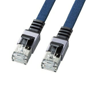 【新品/取寄品/代引不可】カテゴリ6AメッシュフラットLANケーブル KB-FL6AME-005BL 【新品/取寄品/代引不可】カテゴリ6AメッシュフラットLANケーブル KB-FL6AME-005BL