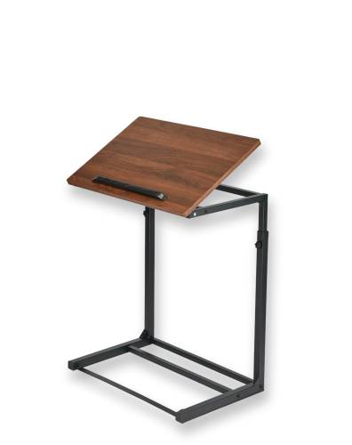 【新品/取寄品/代引不可】サイドテーブル 角度・高さ調整つき ブラック MDK55BK