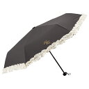 【新品/取寄品】【特選商品2】アズアズ 晴雨兼用丸ミニ傘ブラック×オフホワイト718034
