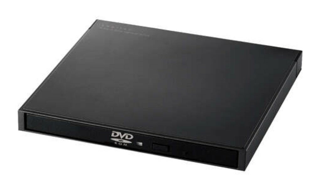 外け DVDドライブ CD DVD 対応 USB 3.2 Gen1 ケーブル2本 Type-C + Type-A 読込専用 ACアダプタ 軽量 コンパクト ブラック ロジテック LDV-PWA8U3CNBK