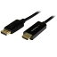 ڿ//ԲġDisplayPort - HDMIѴ֥ 2m 4K/UHDб ǥץ쥤ݡȡDP - HDMIץʥ֥¢ / DP2HDMM2MB