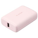 【新品/取寄品/代引不可】モバイルバッテリー/リチウムイオン電池/USB PD/20W/10000mAh/USB Type-C入出力x1/USB-A出力x1/ピンク DE-C46..