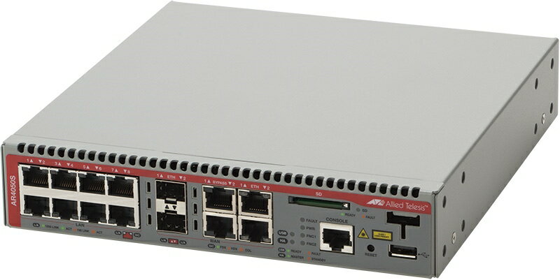 【新品/取寄品/代引不可】AT-AR4050S-N5アカデミック[WAN:10/100/1000BASE-Tx2(コンボ)、SFPスロットx2(コンボ)、バイパスポートx2、LAN:10/100/1000BASE-Tx8、USBポートx1、SDカードス