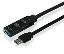 【新品/取寄品/代引不可】USB3.0延長ケーブル 20m (電源アダプタ付) CBL-302C-20M