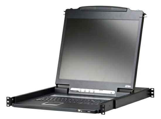 【新品/取寄品/代引不可】19インチLCD一体型軽量型KVMコンソールドロワー ショートレールキット付属 CL3000NJJS/ATEN