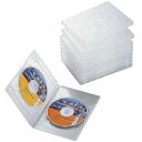 【新品/取寄品/代引不可】DVDトールケース(2枚/クリア/10個) CCD-DVD06CR(2)