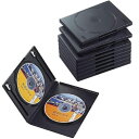 【新品/取寄品/代引不可】DVDトールケース(2枚/ブラック/10個) CCD-DVD06BK(2)