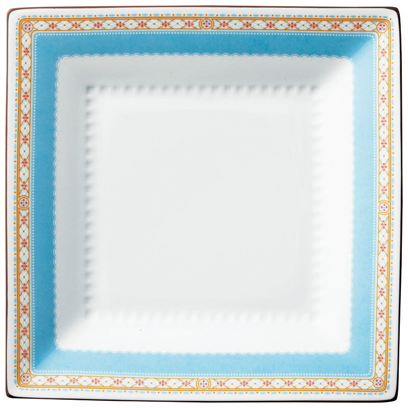 【新品/取寄品】【特選商品】ノリタケ ハミングブルー 23cmスクエアプレート T5342A/1645