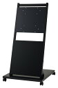 【新品/取寄品/代引不可】パブリックディスプレイ用キャスター付スタンド(縦横両型) ST-CS20-B(2)