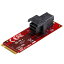 ڿ//ԲġU.2 (SFF-8643) - M.2 PCI Express 4.0 x4 ۥȥץ 2.5U.2 NVMe SSDб M2E4SFF8643