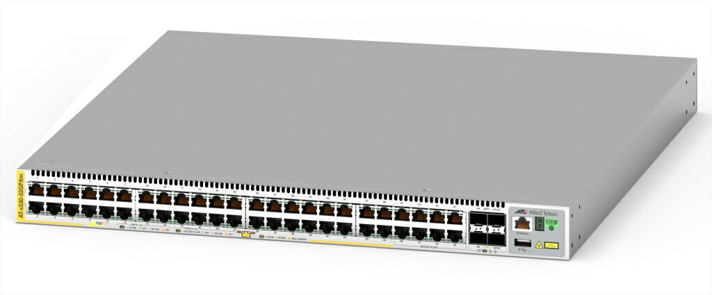 ڿ//ԲġAT-x530-52GPXm-N7ǥߥå[10/100/1000BASE-T(PoE-OUT)x40100/1000/2.5G/5GBASE-T(PoE-OUT)x8SFP/SFP+åx4(ǥХ꡼